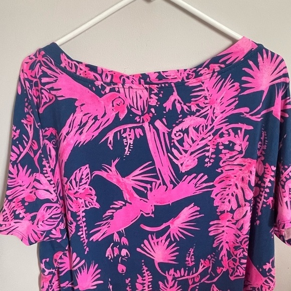 Lilly Pulitizer Dress Size Small Pink and Navy Blue - Picture 4 of 8